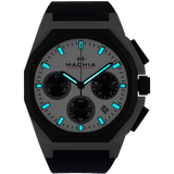 MACHIA Chronograph Uhr Herrenuhr Design Germany Edelstahl Saphir Panda dial menswatch streetwear watch
