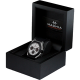 MACHIA Chronograph Uhr Herrenuhr Design Germany Edelstahl Saphir Panda dial menswatch streetwear watch