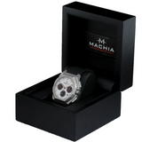 MACHIA Chronograph Uhr Herrenuhr Design Germany Edelstahl Saphir Panda dial menswatch streetwear watch